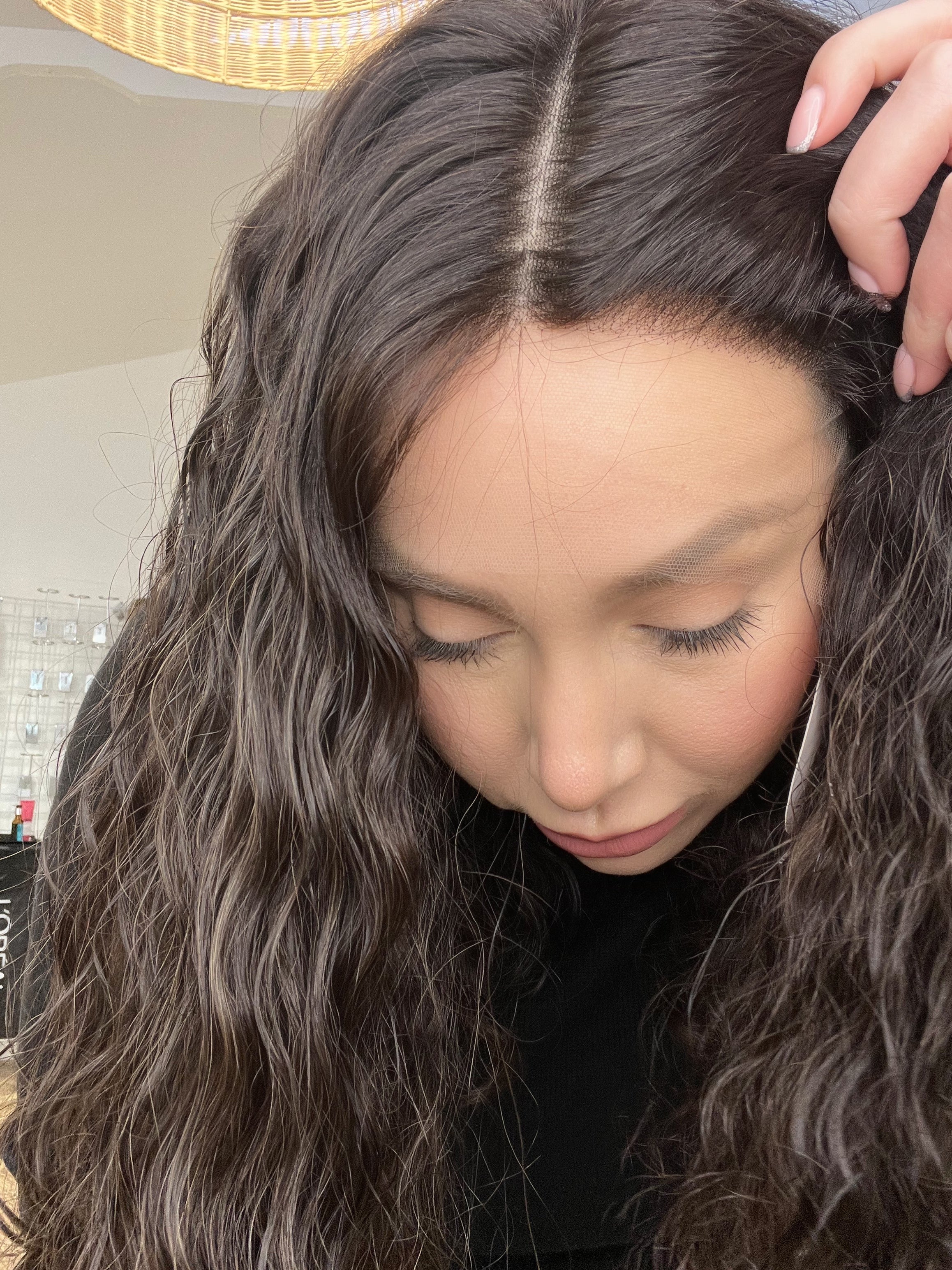 Natasha Luxury Lace Top Wig Curly Texture Pretty Little Wigs By Hollie
